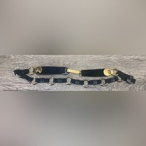 Suzi Roher gold and‎ black chain belt size medium